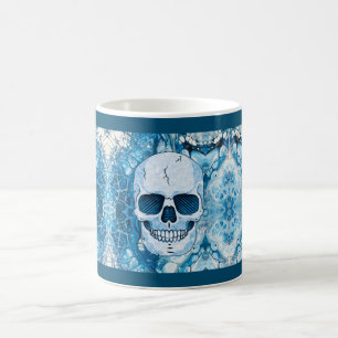Cool Blue Skull Coffee Mug
