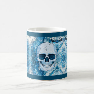 Cool Blue Skull Coffee Mug