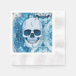 Cool Blue Skull Napkins