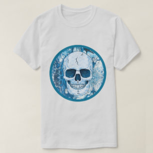 Cool Blue Skull T-Shirt