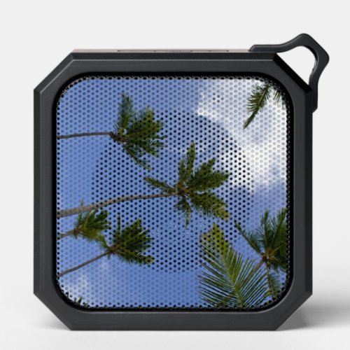 Cool Blue Sky and Palm Trees Bluetooth Speaker