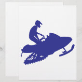 Cool Blue Snowmobiler (Front/Back)