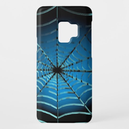 Cool Blue Spider Web Case_Mate Samsung Galaxy S9 Case