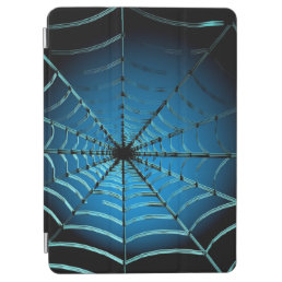 Cool Blue Spider Web iPad Air Cover