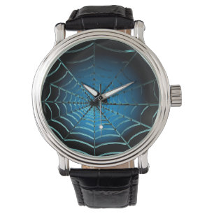 Cool Blue Spider Web Watch