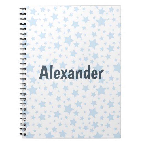 Cool Blue Stars Notebook