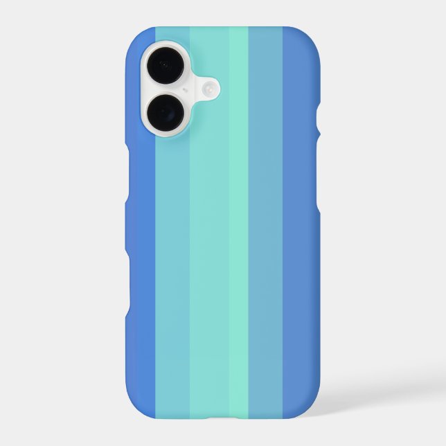 Cool Blue Stripes Iphone Case (Back)