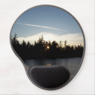 Cool Blue Sunset Gel Mousepad