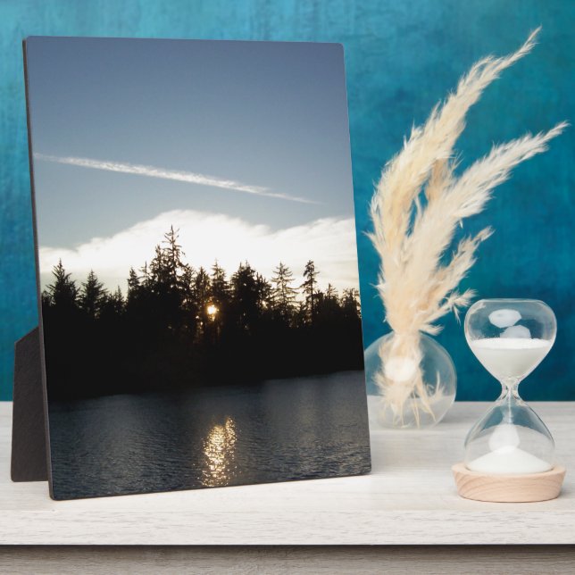 Cool Blue Sunset Plaque (Side)