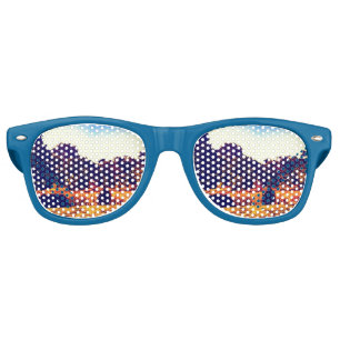 Cool blue trees sunglasses