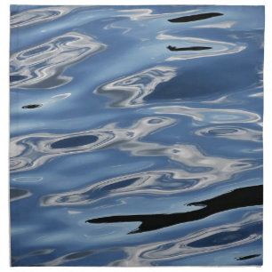 Cool blue water pattern cloth napkin