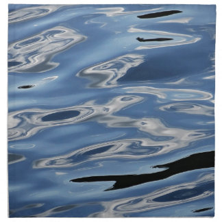Cool blue water pattern cloth napkin