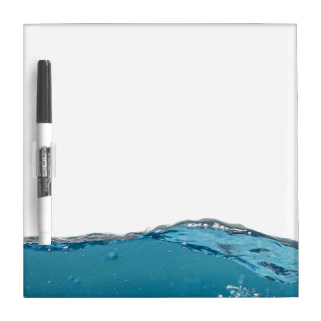 Cool Blue Wave Dry Erase Board (Front)