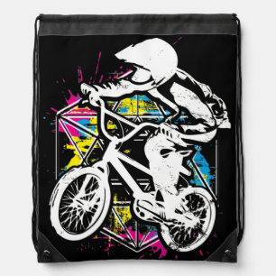 Cool Bmx Bike Freestyle - Bmx Drawstring Bag