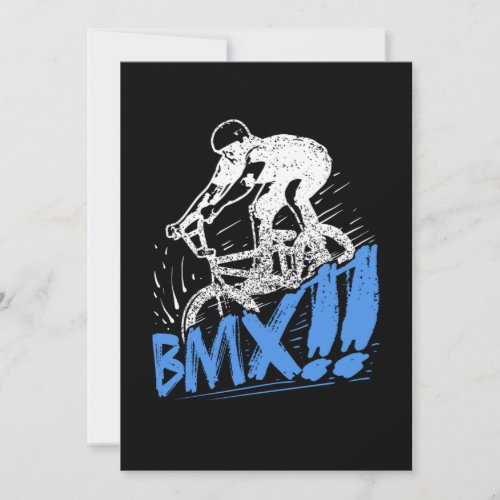 Cool BMX Freestyle BMX Rider Gift Idea Invitation