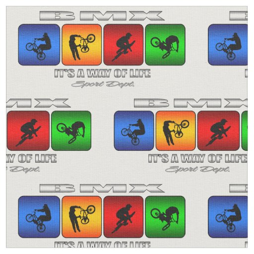 Cool BMX It Is A Way Of Life Fabric