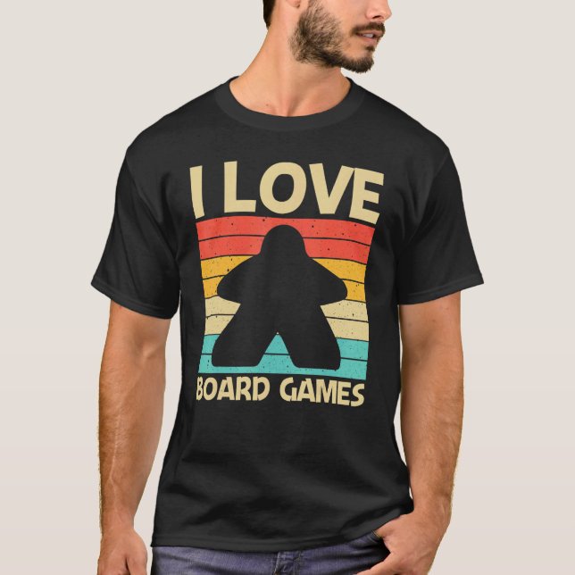 Cool Board Game For Men Women Board Gamer Meeple   T-Shirt (Front)