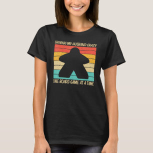 Cool Board Game For Women Mom Board Gamer Meeple   T-Shirt