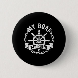 Cool Boat Captain Design For Men Women Boat Captai Button