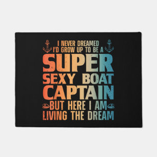 Cool Boat Captain For Men Women Sail Pontoon Boati Doormat