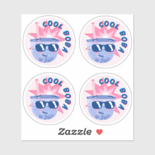 Cool Boba- Pack of 4 Sticker