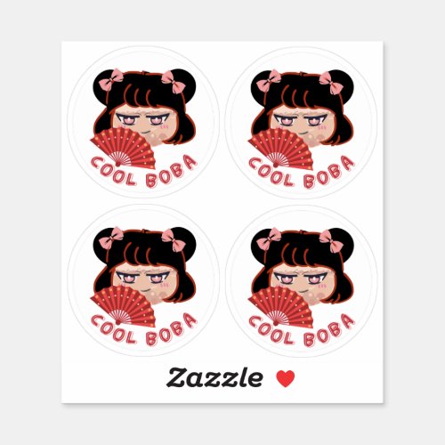 Cool Boba_ Pack of 4 Sticker
