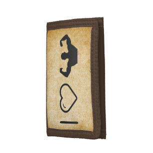 Cool Body Building Tri-fold Wallet