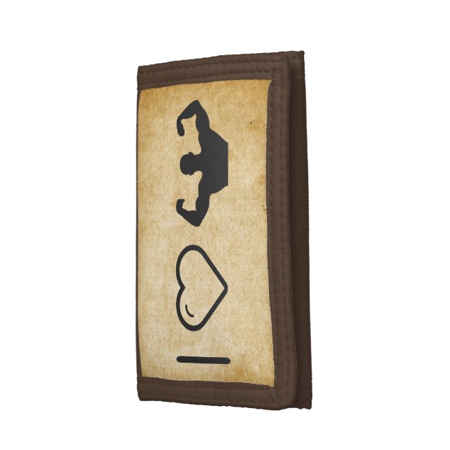 Cool Body Building Tri-fold Wallet (Side)