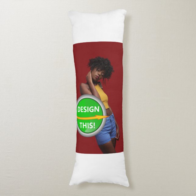 COOL! Body Pillow - Cotton - 20" x 54" - Customize (Front Vertical)