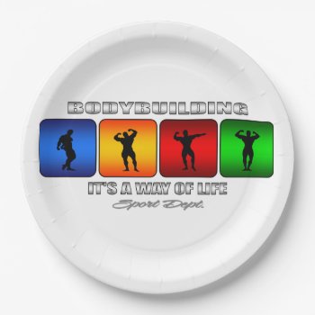 Cool Bodybuilding It Is A Way Of Life Paper Plates by TheArtOfPamela at Zazzle