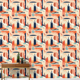 Cool Boho Southwestern pattern tiled Wallpaper