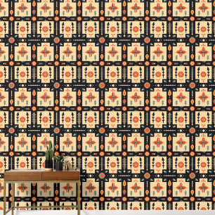 Cool Boho Southwestern pattern tiled Wallpaper