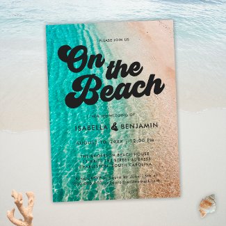 Cool Bold Coastal On The Beach Destination Wedding