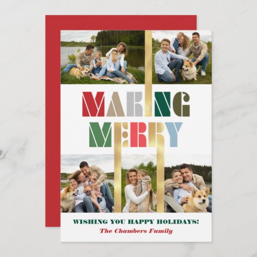 Cool Bold Colorful Making Merry Multiphoto 