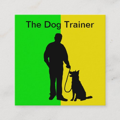 Cool Bold Dog Training Business Cards