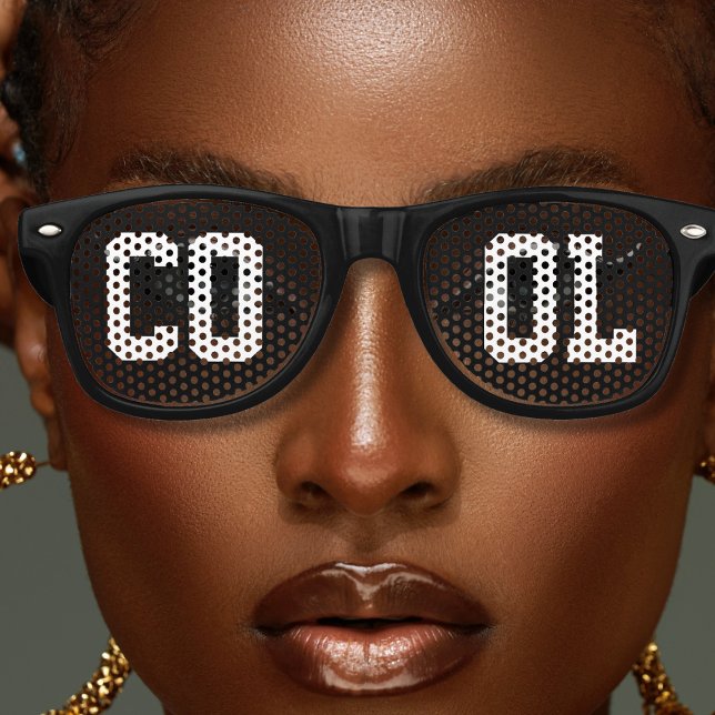 Cool Bold Letter Black Retro Sunglasses (cool black retro sunglasses)