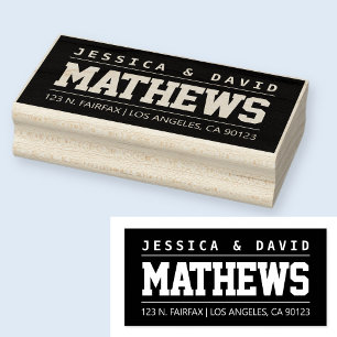 Cool Bold Stylish Rubber Stamp