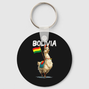 Cool Bolivian Llama Costume For Bolivia Lovers  Keychain