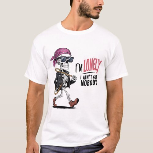 Cool Bones Trendy Hipster Skeleton T_Shirt