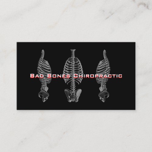 Cool Bones XRay Chiropractor Business Cards