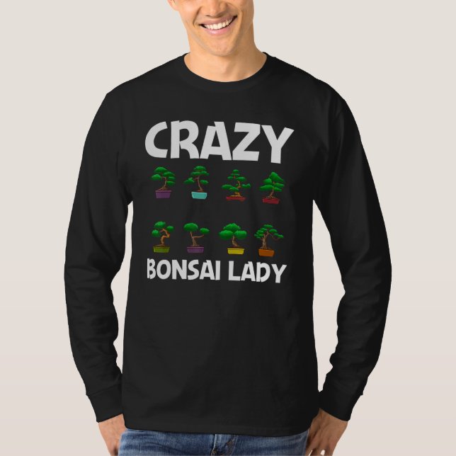 Cool Bonsai Tree For Women Mom Plant Lady Japanese T-Shirt (Front)