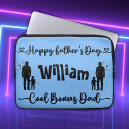 Cool Bonus Dad Happy Father&#39;s Day | Laptop Sleeve