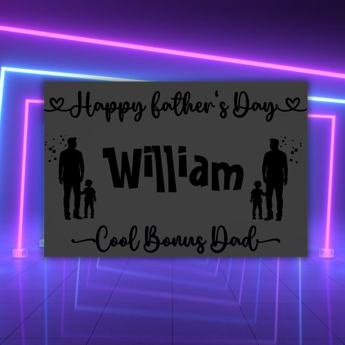 Cool Bonus Dad Happy Fathers Day  Poster
