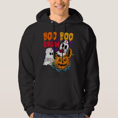 Cool Boo Boo Crew Ghost Doctor Paramedic Nurse Hal Hoodie