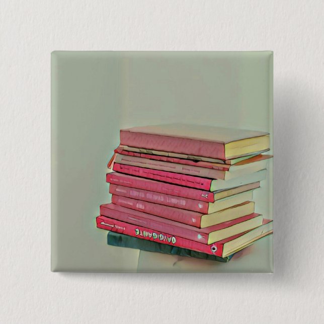Cool book lover gift button (Front)