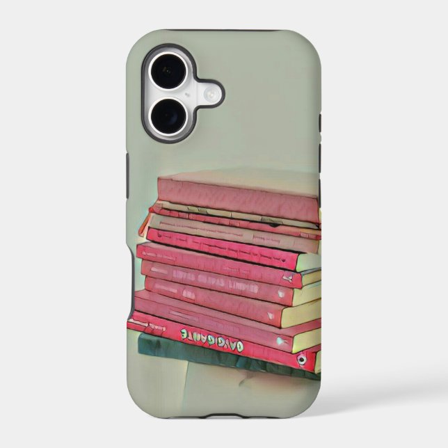 Cool book lover gift iphone case (Back)