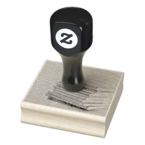 Cool book lover gift rubber stamp