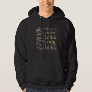 Cool Book Reader  Book  Reading Library Design Hoodie