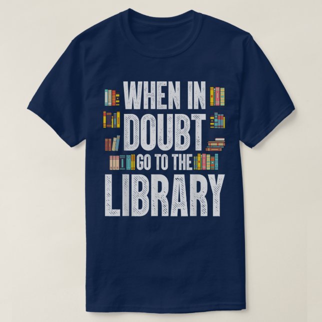 Cool Book Reader Men Women Library Themed Bookworm T-Shirt (Design Front)
