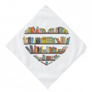 Cool Books Reading Men Women Book Lover Literacy L Bandana